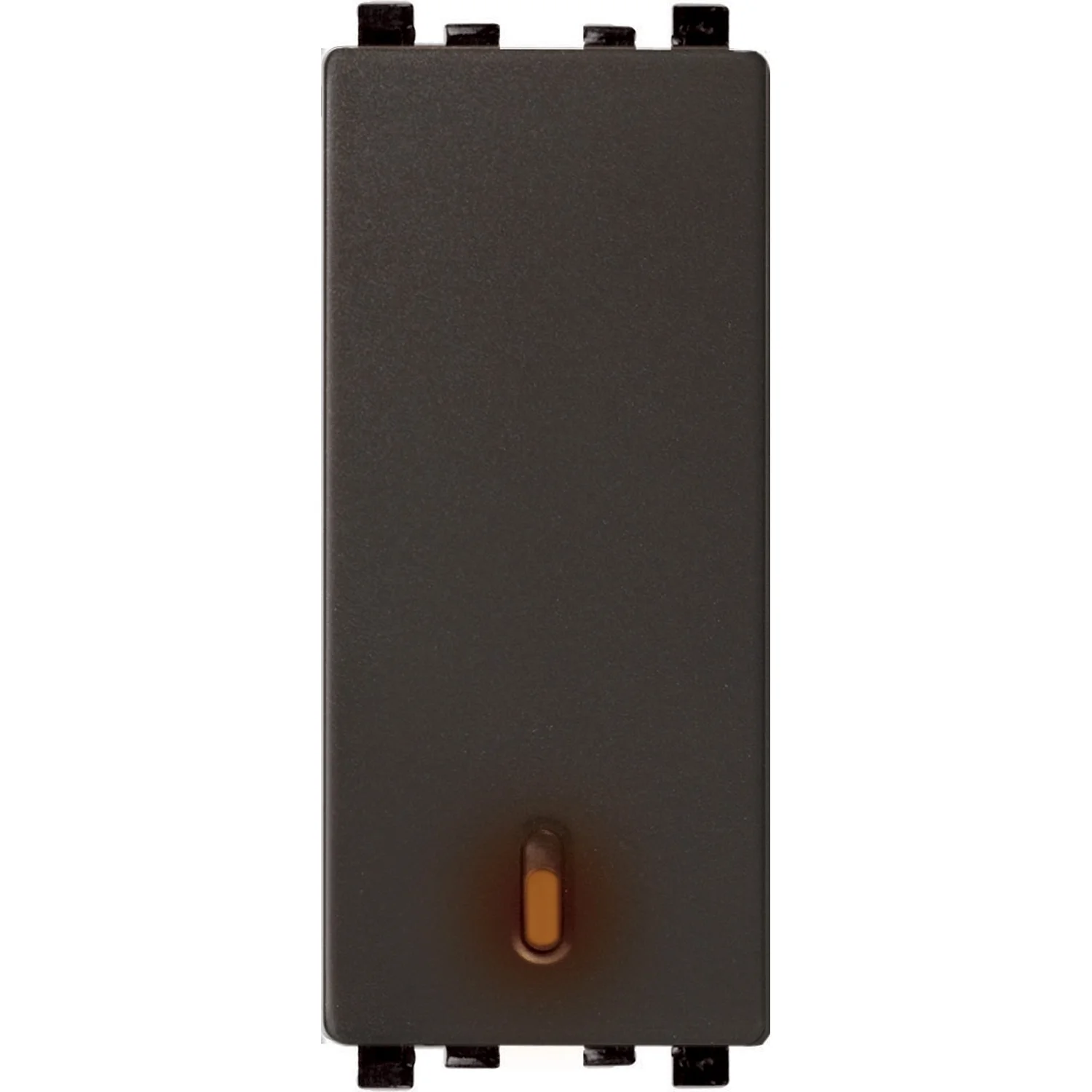 Schneider Electric ZENcelo Dark Grey Switch 20 A 1 Module 1 Way With Indicator IN8481/16(BZ)
