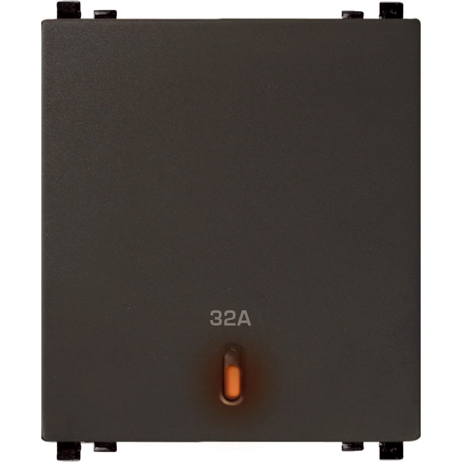 Schneider Electric ZENcelo Dark Grey DP Switch 32 A 2 Module 1 Way With Indicator IN8486/32(BZ)