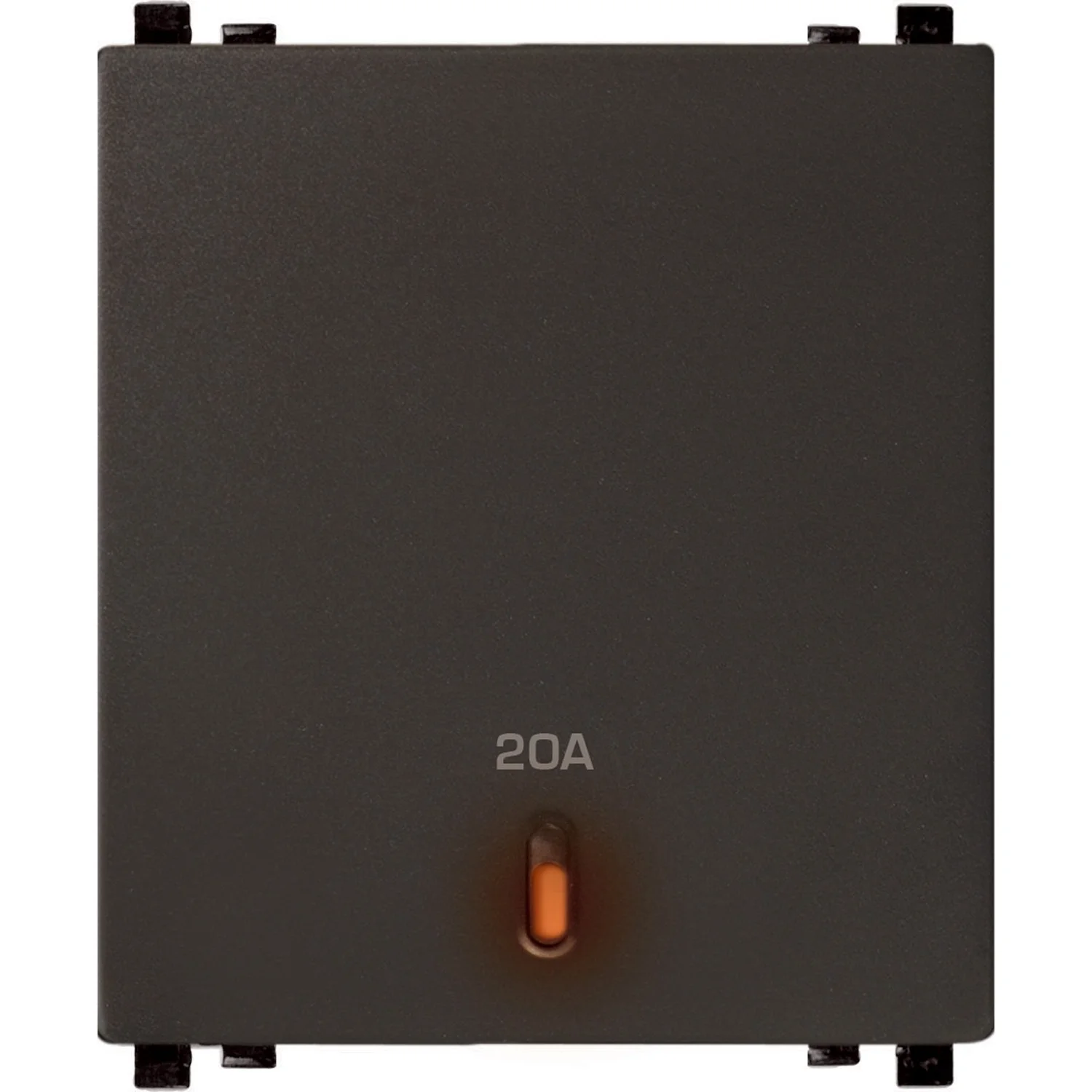 Schneider Electric ZENcelo Dark Grey DP Switch 20 A 2 Module 1 Way With Indicator IN8486/20(BZ)