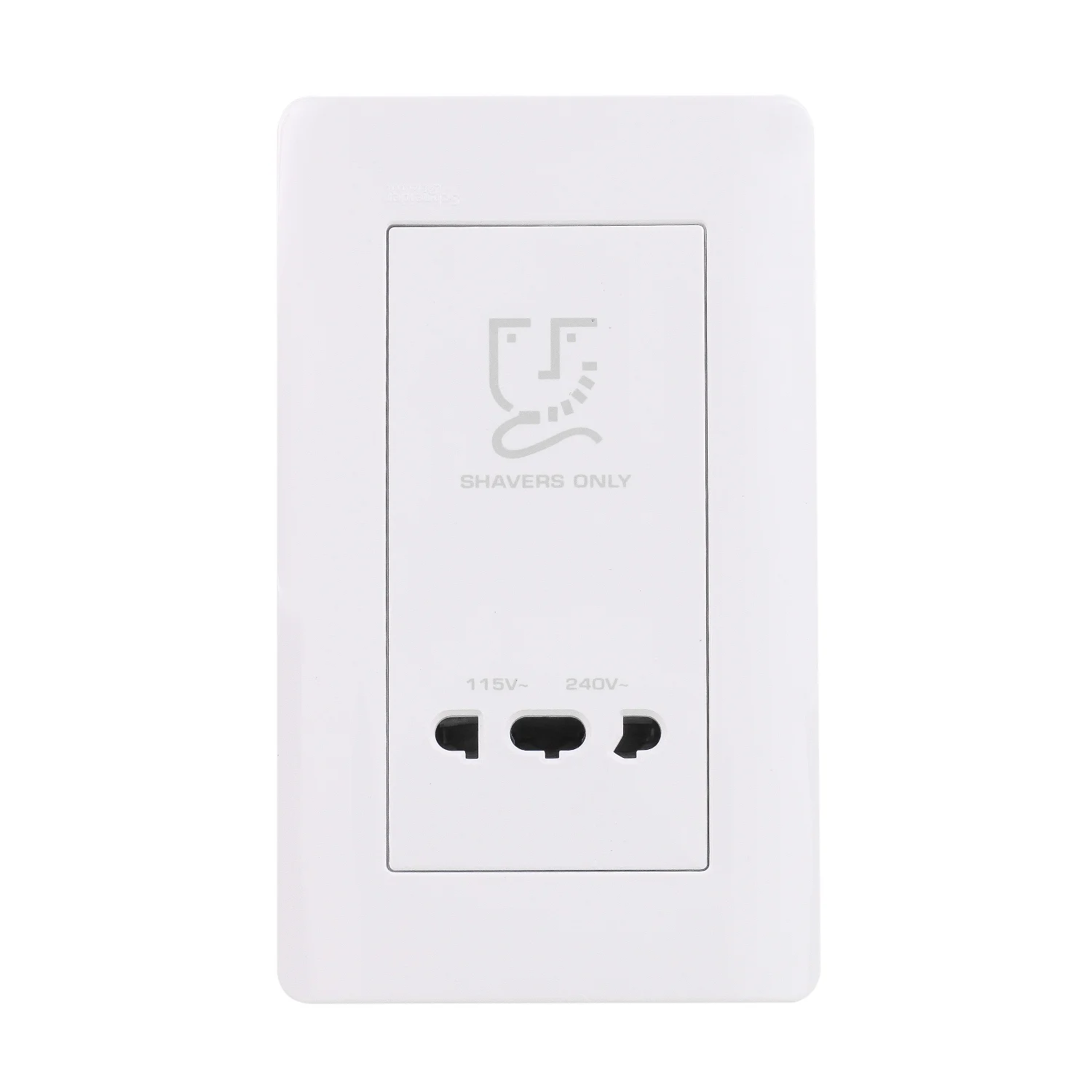 Schneider Electric ZENcelo BS Universal Shaver Unit White Vertical E84T727V-OS