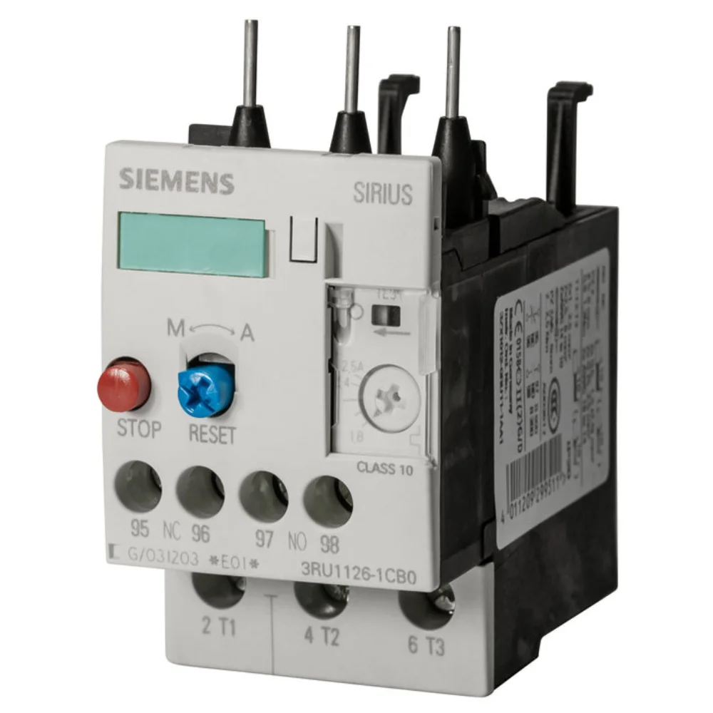 Siemens Sirius 3RU Thermal Overload Relay 14 - 20 A Direct Mounting Auto/Manual Reset Suitable For S0 Size 3RT Contactor 3RU1126-4BB0