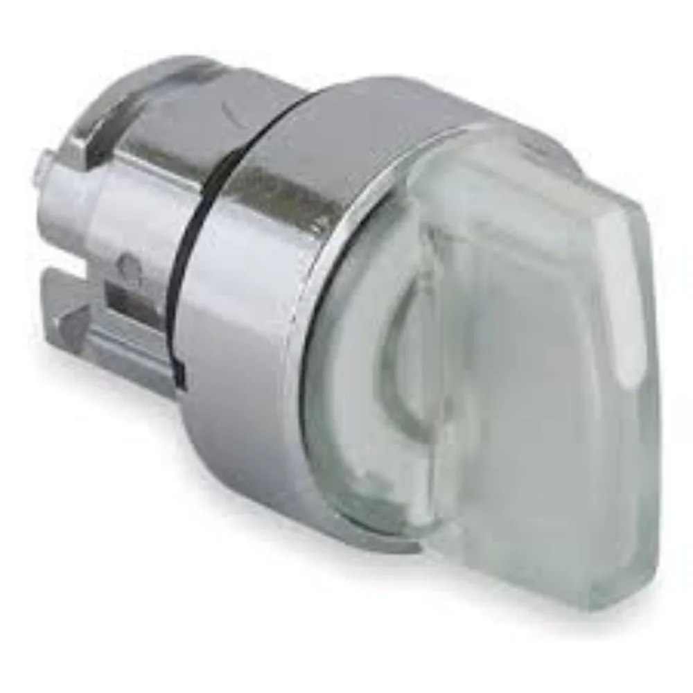 Siemens 3SB Illuminated Selector Switch 22 mm Plastic Clear 2 Switch Position With Holder Maintained Contact Type 3SB50012AH01