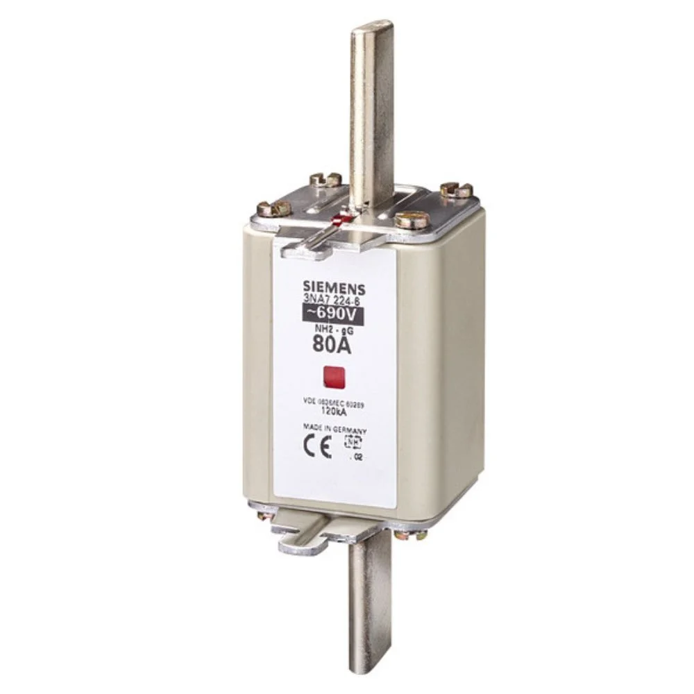 Siemens 3NA HRC Fuse Link 200 A 500 V AC DIN Type 120 kA Size 2 3NA72400RC