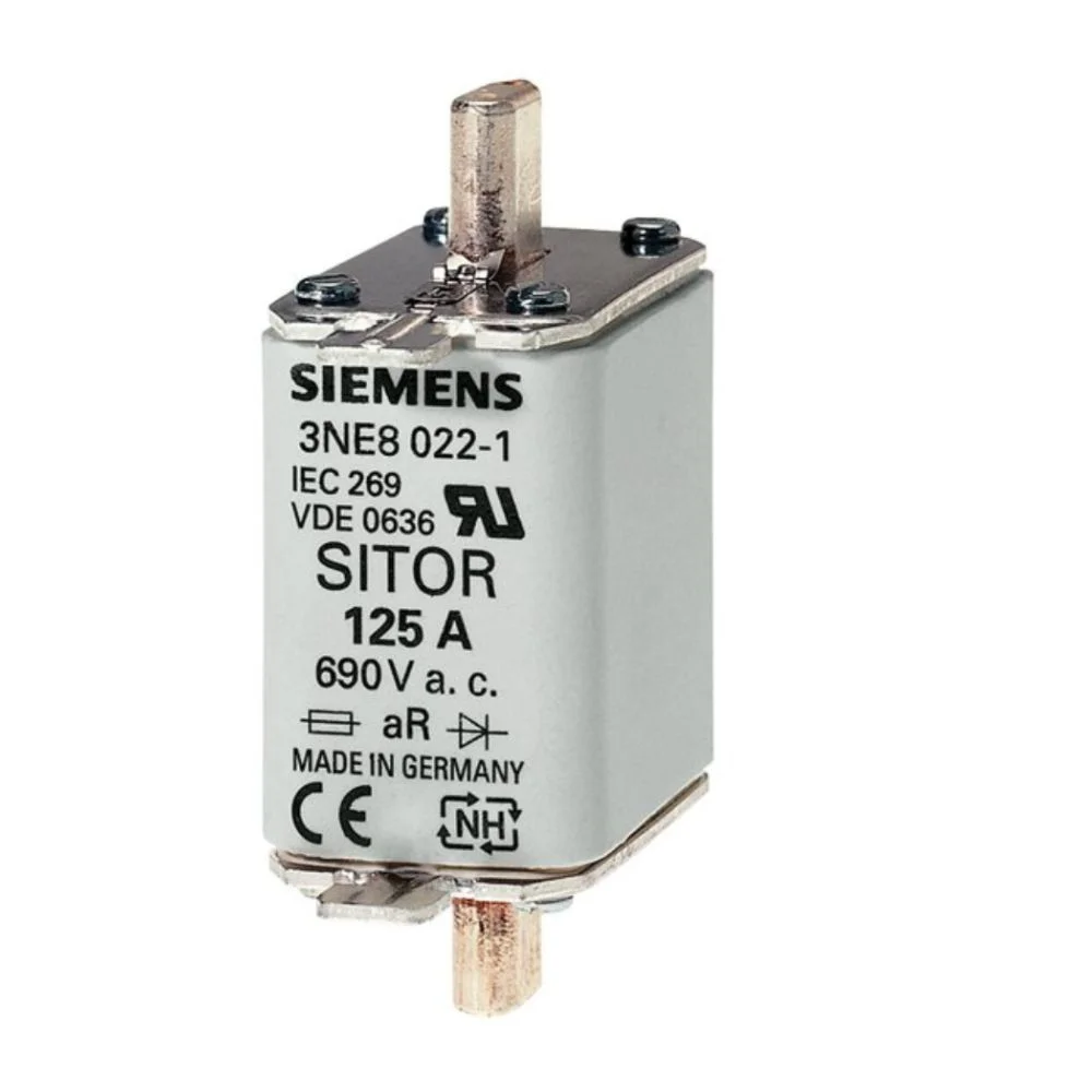 Siemens Sitor 3NE Fuse For Semiconductor Protection 100 A 690 V AC Size 00 3NE10210