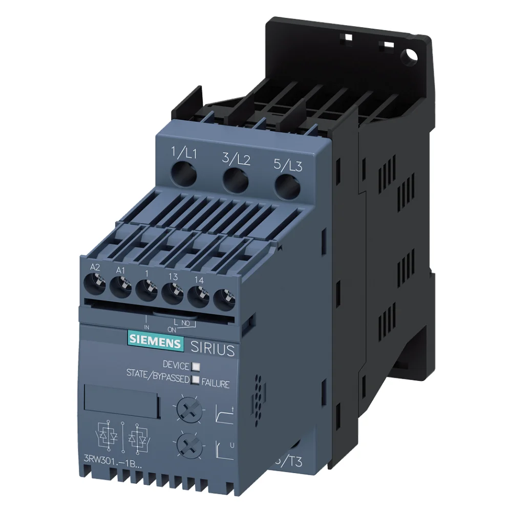 Siemens Sirius 3RW3 Soft Starter 6.5 A, 3 kW, Coil Voltage 24 V AC/DC