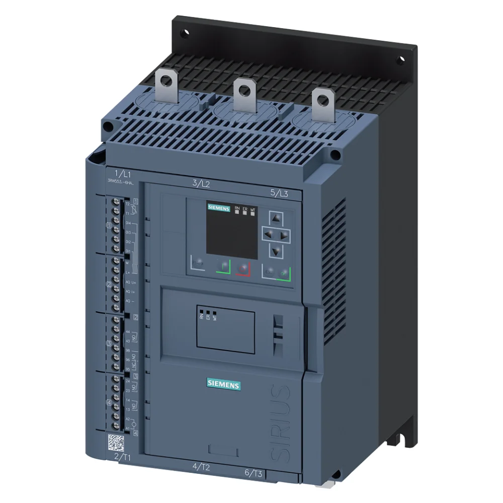 Siemens Sirius Soft Starter 171 A 110-250 V AC Screw Terminals 3RW5536-6HA14