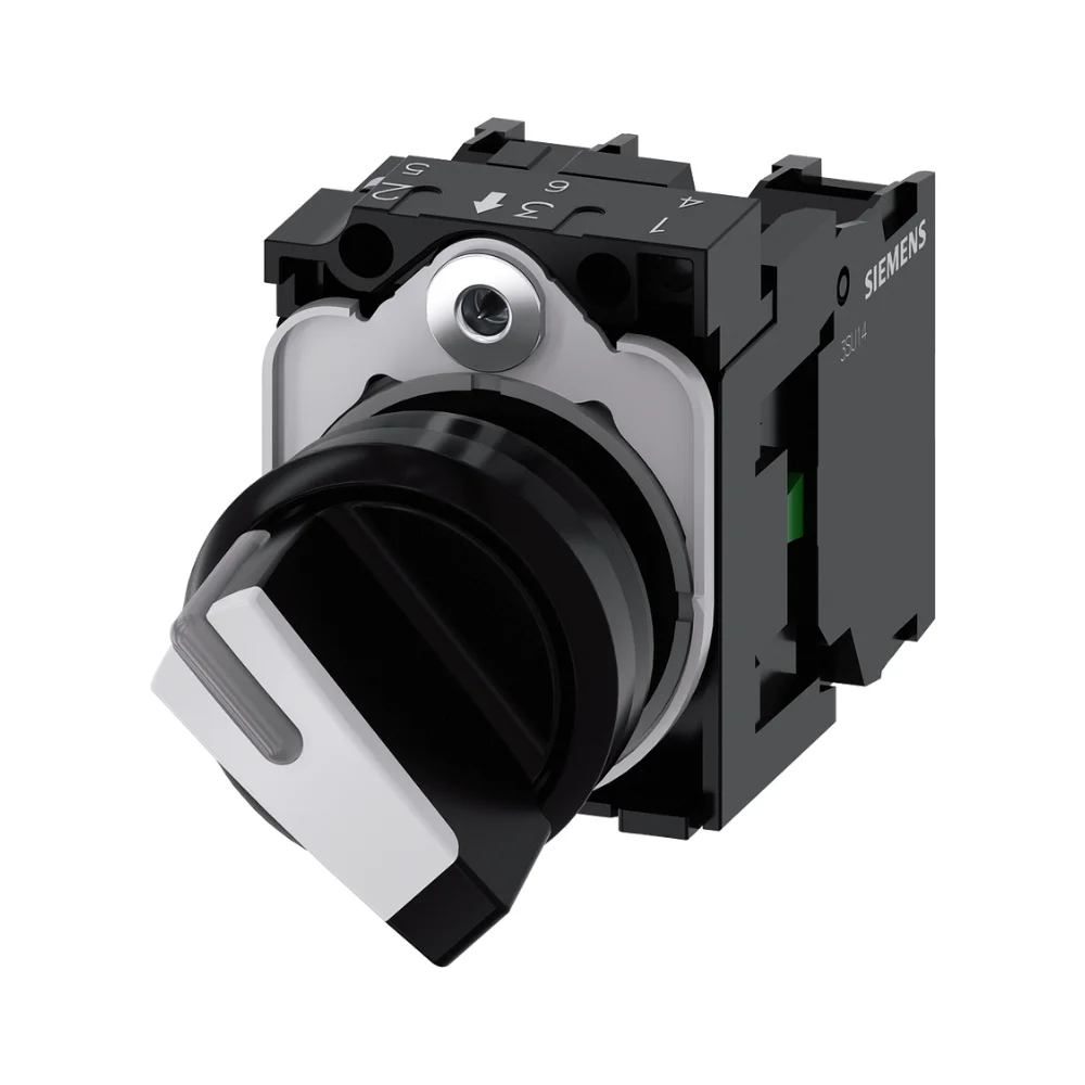 Siemens 3SU11002BF601MA0 Illuminated Selector Switch, 2 Position, with ...