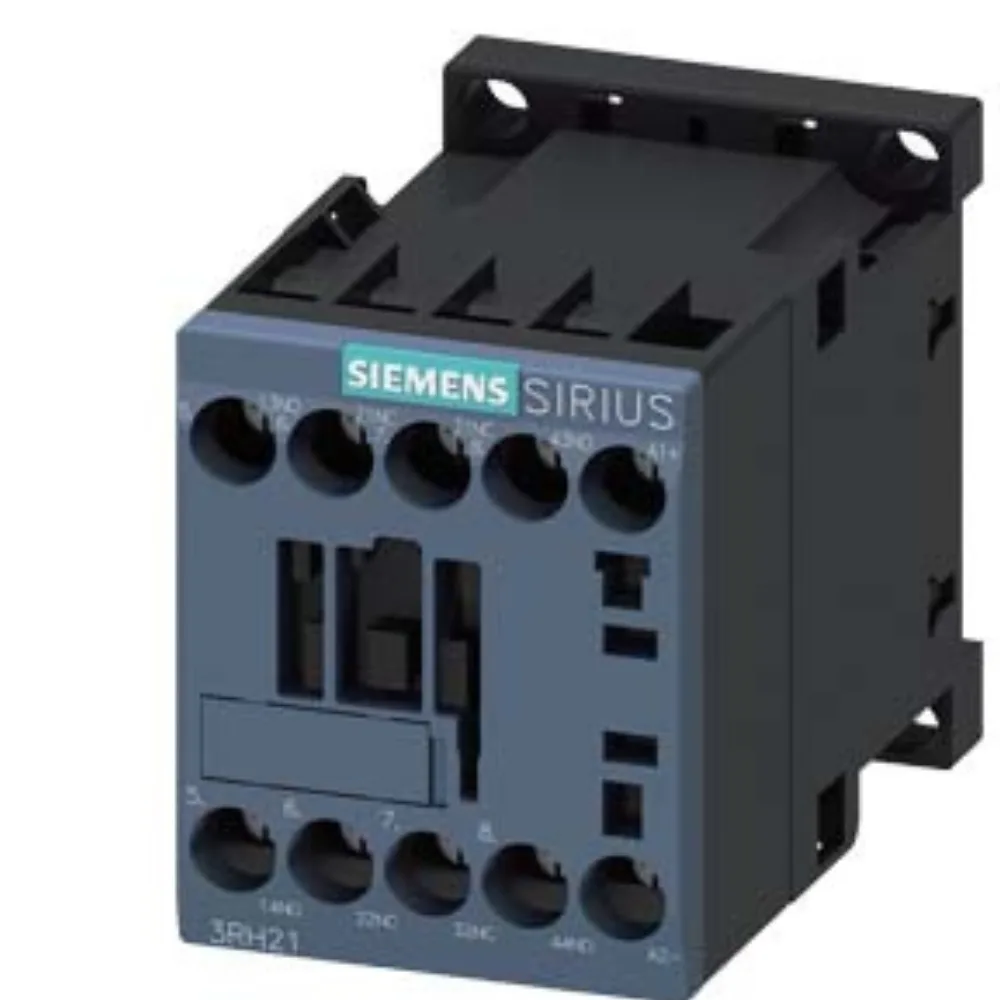 Siemens Sirius 3RH2 Contactor Relay (Auxiliary Contactor) Screw Terminal 10 A 2 NO + 2 NC 400 V AC Size S00 3RH21221AV008K
