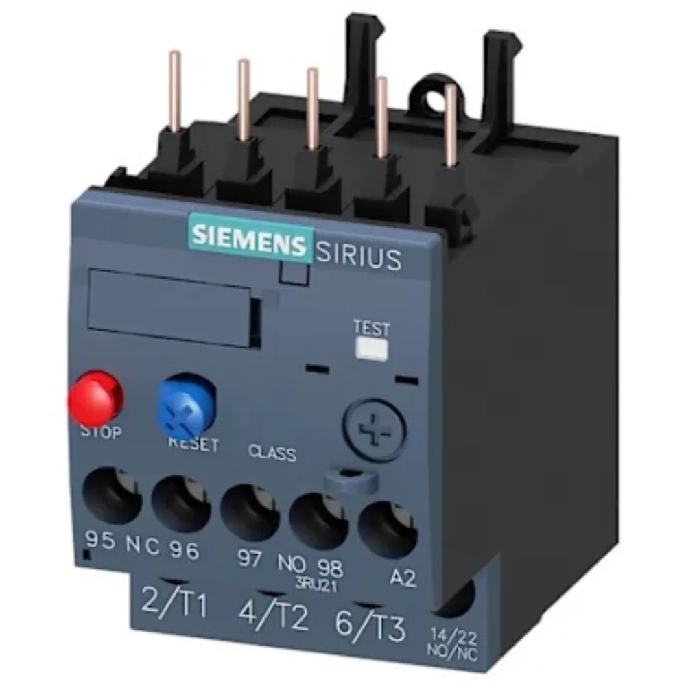 Siemens Sirius 3RU Thermal Overload Relay 62 - 73 A Contactor Mounting Auto/Manual Reset Suitable For Size S2 3RT Contactor 3RU21364KB008K