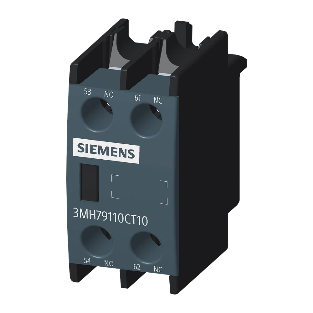 Siemens Sinova Auxiliary Switch on the Front, 1 NO + 1 NC Suitable For Contactor 3MT7 and 3MH7 Contactor Relays