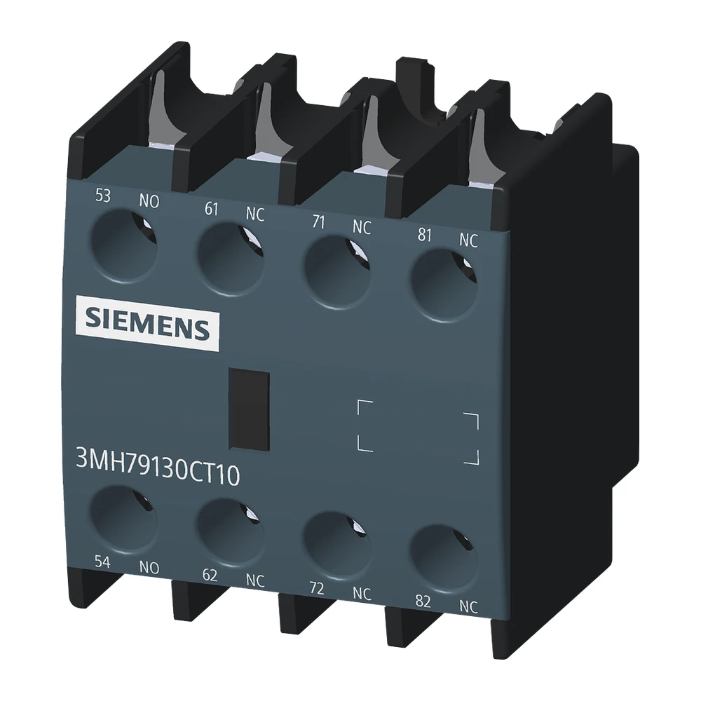 Siemens Sinova Auxiliary Contact Block 1 NO + 3 NC, Suitable For 3MT7 and 3MH7 Contactor, Front Mountable