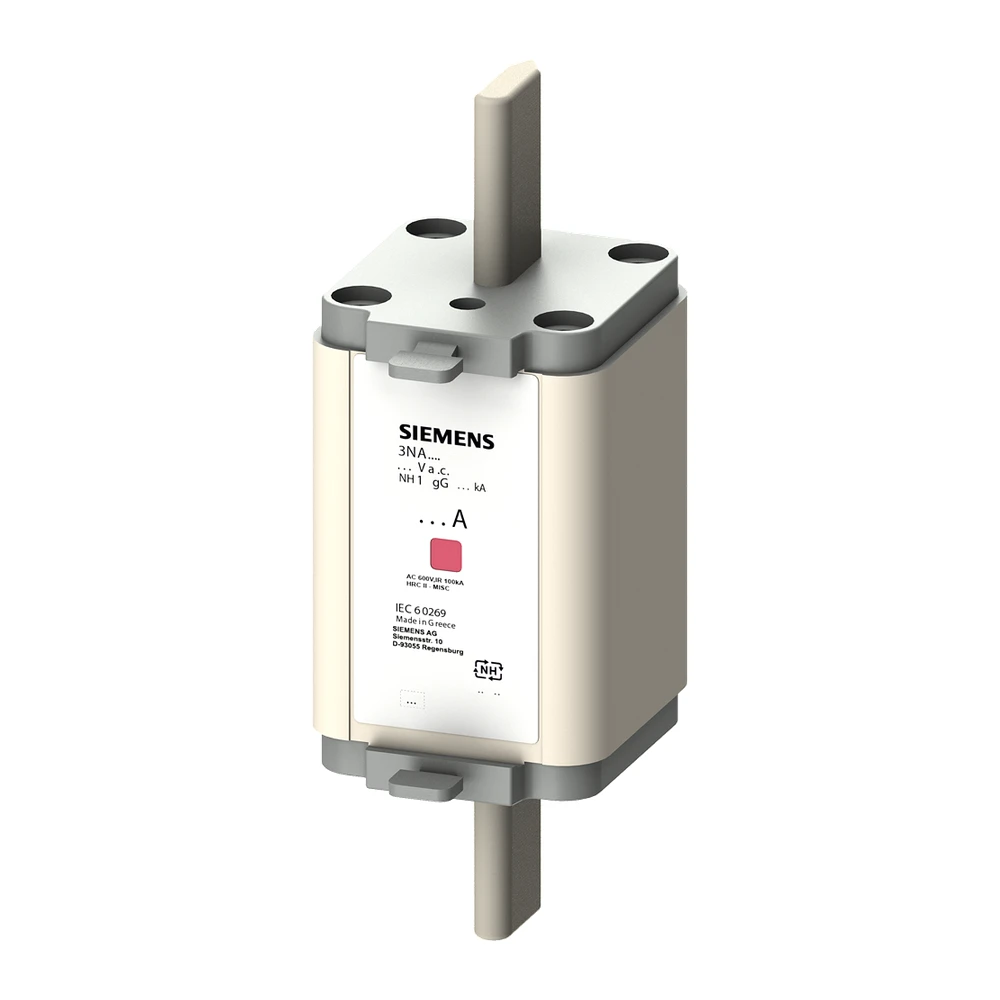 Siemens 3NA HRC Fuse Link 200A 500VAC DIN Type 120kA Size 1 3NA6140