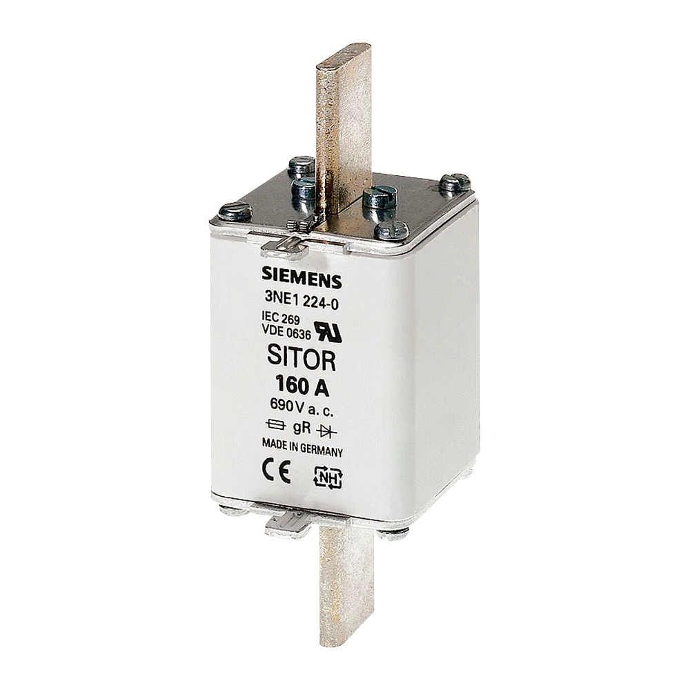 Siemens Sitor 3NE1 Fuse For Semiconductor Protection 200 A 690V AC Size 1 3NE12250