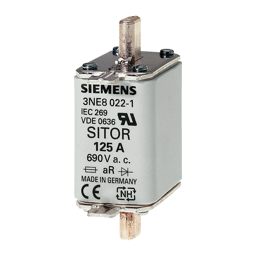 Siemens Sitor 3NE8 Fuse For Semiconductor Protection 100 A 690V AC Size 000 3NE80211