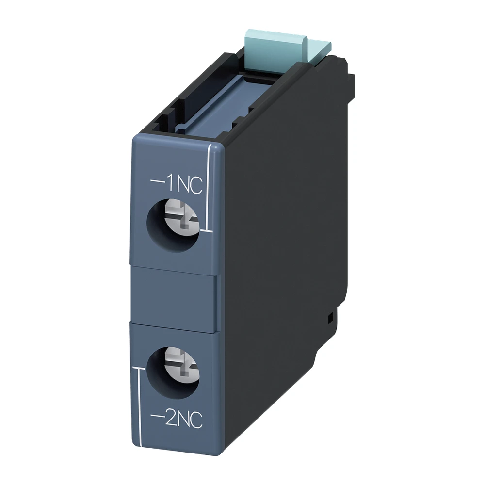 Siemens Sirius Auxiliary Contact Block 1 NC Suitable For 3RT1 Contactor Size S2-S12 Front Mounting 3RH19211CA01