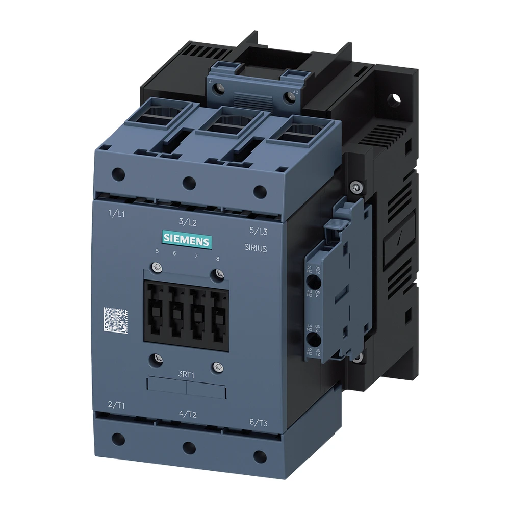 Siemens 3RT Power Contactor 115 A 3 Pole 220240 V AC/DC 2 NO + 2 NC AC3 Duty 3RT10541AP36