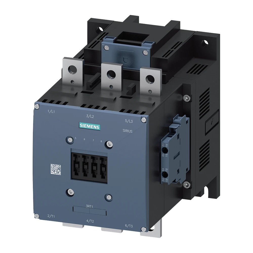 Siemens Sirius 3RT Power Contactor Screw Terminal 400 A 3 Pole 220  240 V AC/DC 2 NO + 2 NC AC3 Duty 3RT10756AP36
