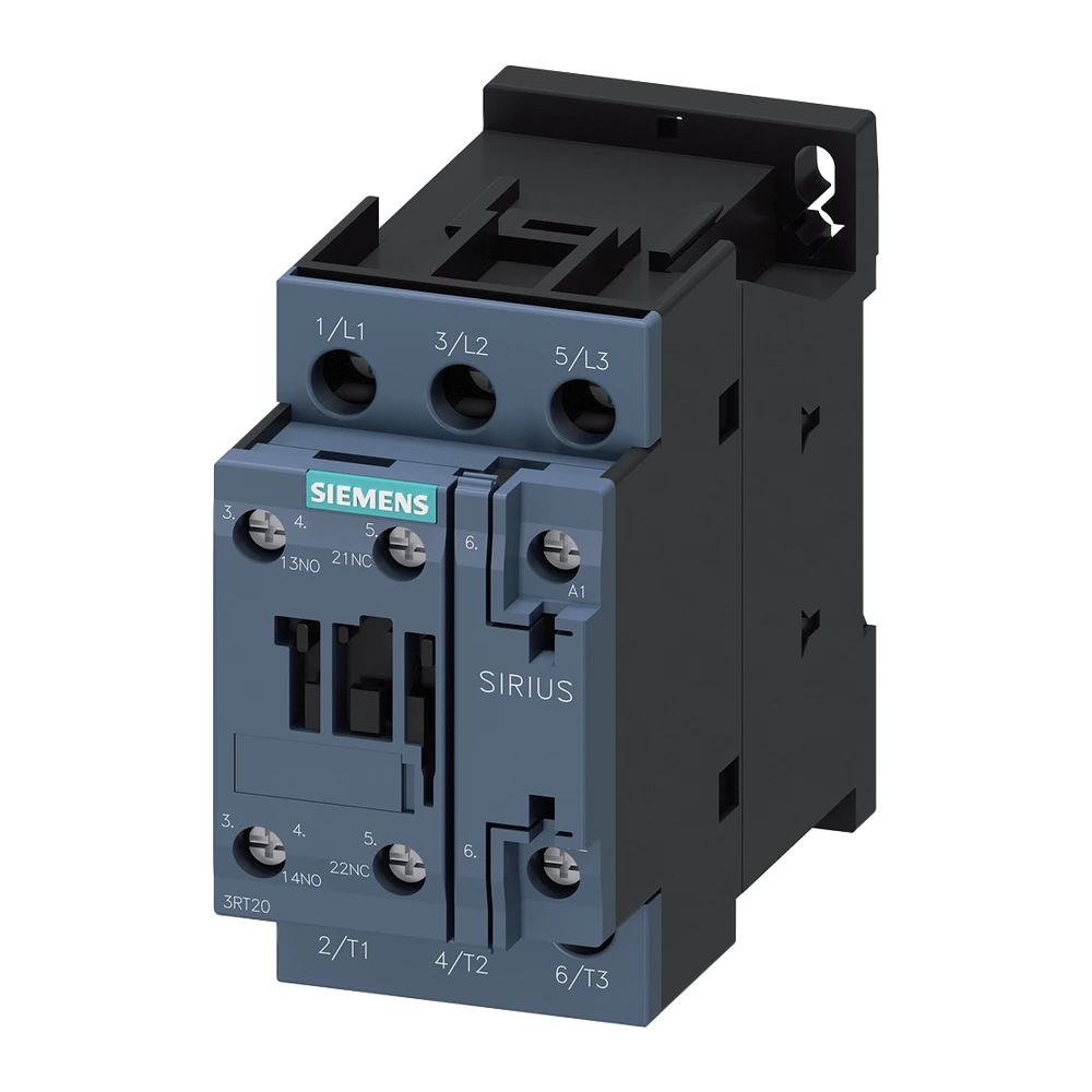 Siemens Sirius 3RT2 Power Contactor 25 A, 3 Pole, 230 V AC, 1 NO + 1 NC, AC3 Duty, Size 0