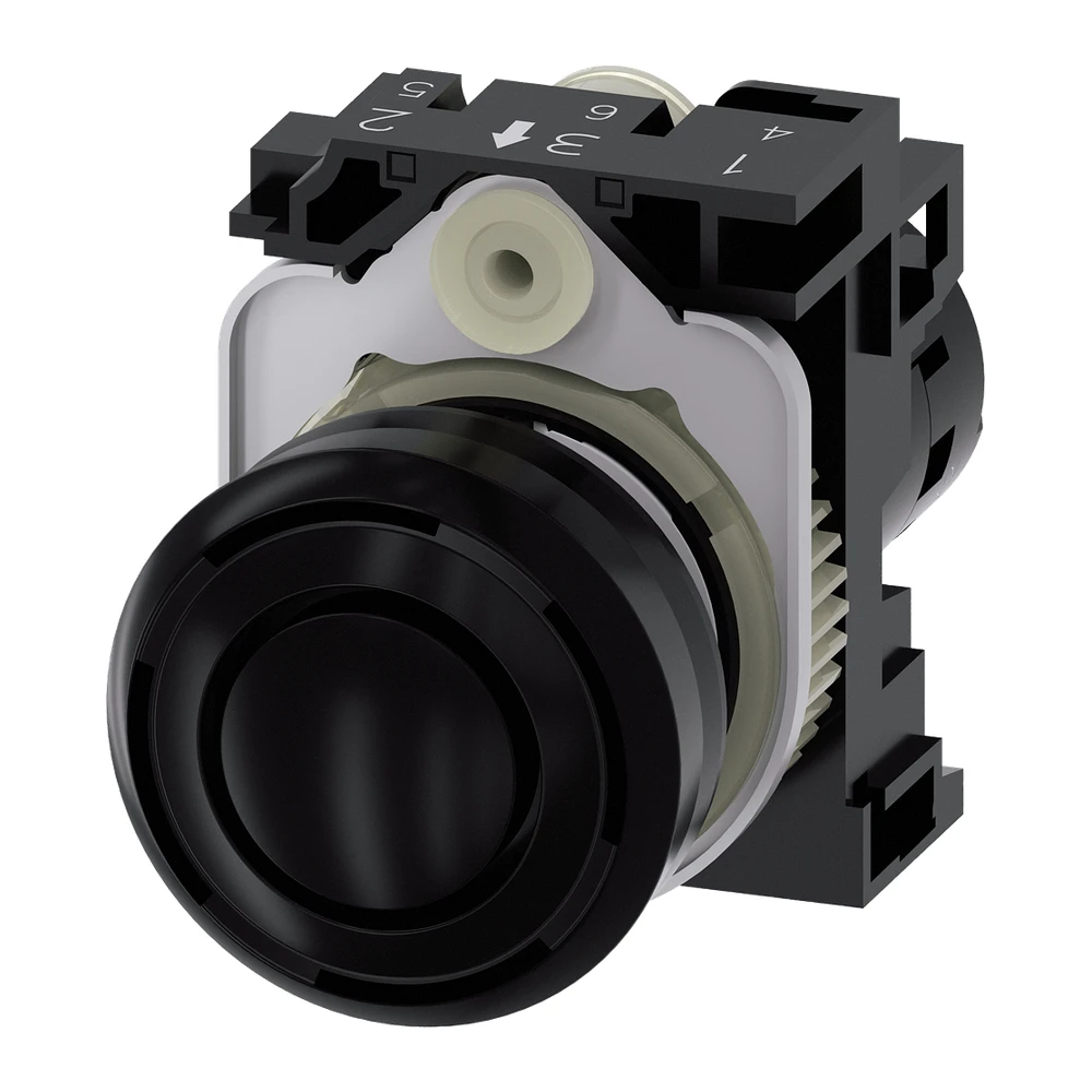 Siemens 3SU Acoustic Signal Device 22 mm Black Plastic With Holder Operating voltage 24 V AC/DC 3SU12006KB101AA0