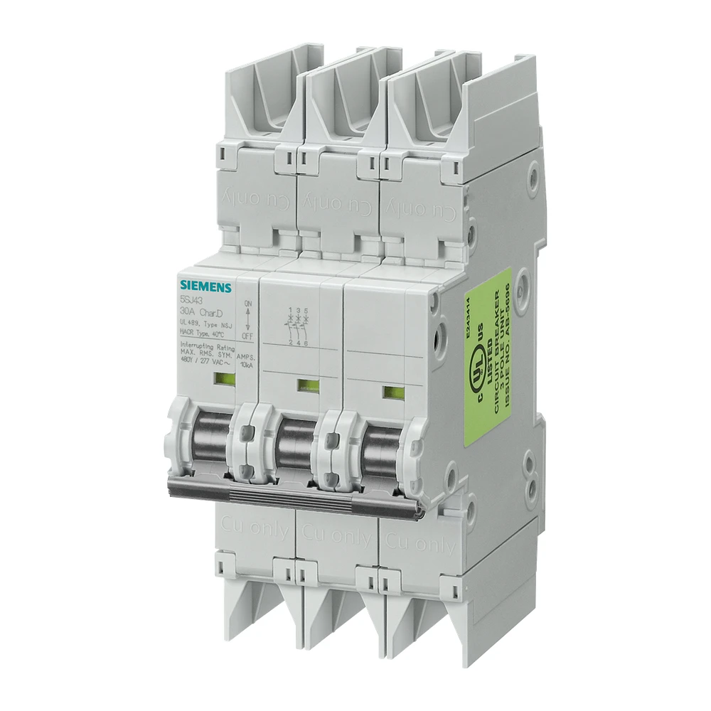 Siemens Betagard 5SJ4 MCB 10 A 3 Pole 10 kA C-Curve MCB 5SJ43107HG42
