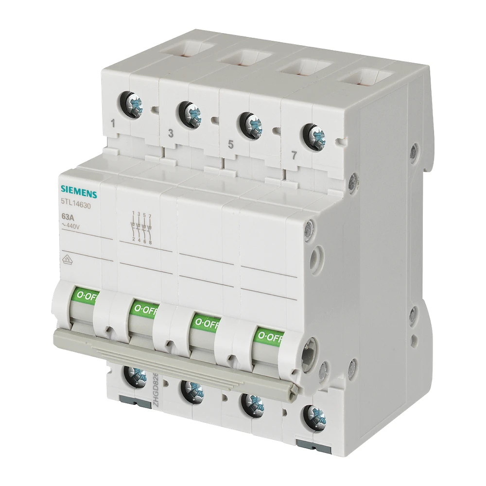 Siemens Betagard MCB Isolator 80 A 4 Pole MCB 5TL14800