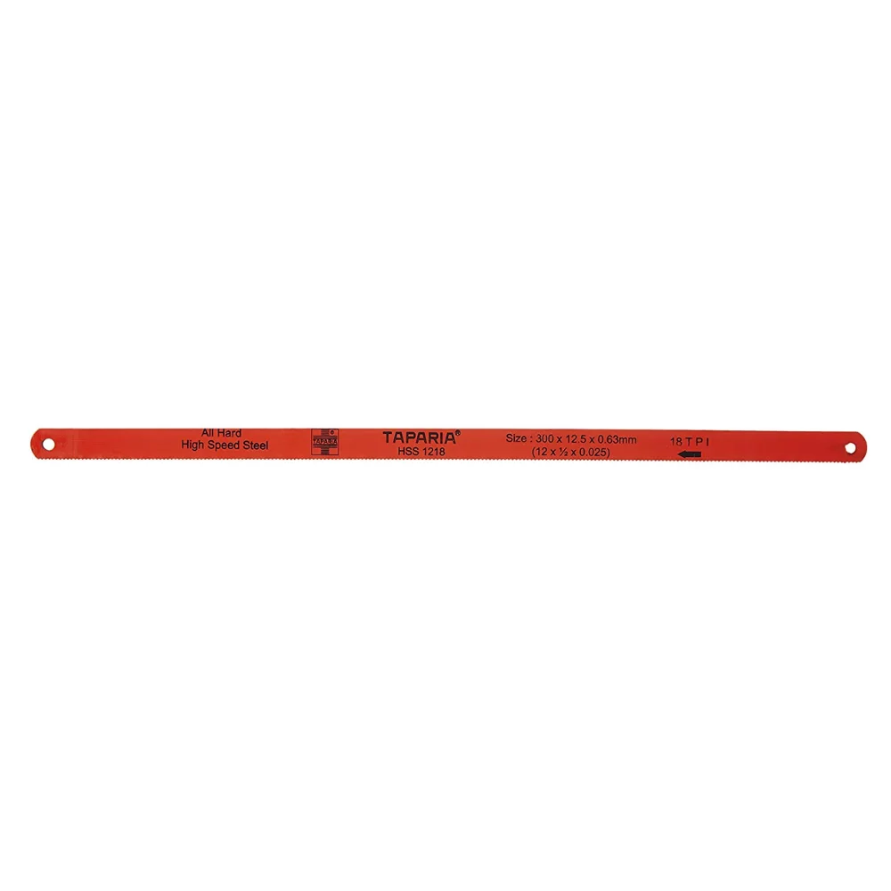 Taparia Hacksaw Blade 18 TPI HSS All Hard HSS1218