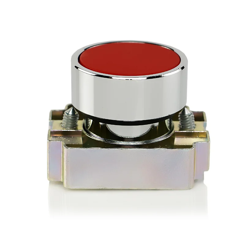 Teknic Metallic Series Momentary Push Button Actuator 22.5 mm Red Flush Type 2AF4