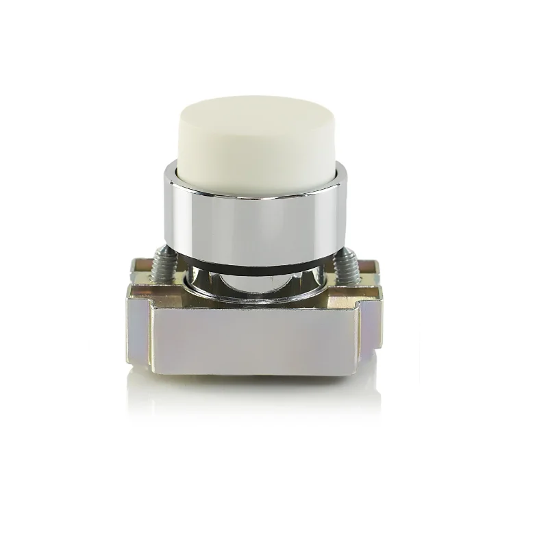Teknic Metallic Series Momentary Push Button Actuator 22.5 mm White Projecting Type 2AP1