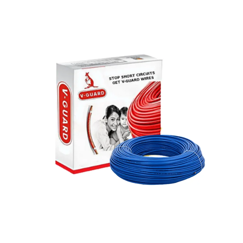 V-Guard 1 Sq.mm Single Core Copper Flexible Cable Blue PVC FR V-Guard1sqmm1CFRBU