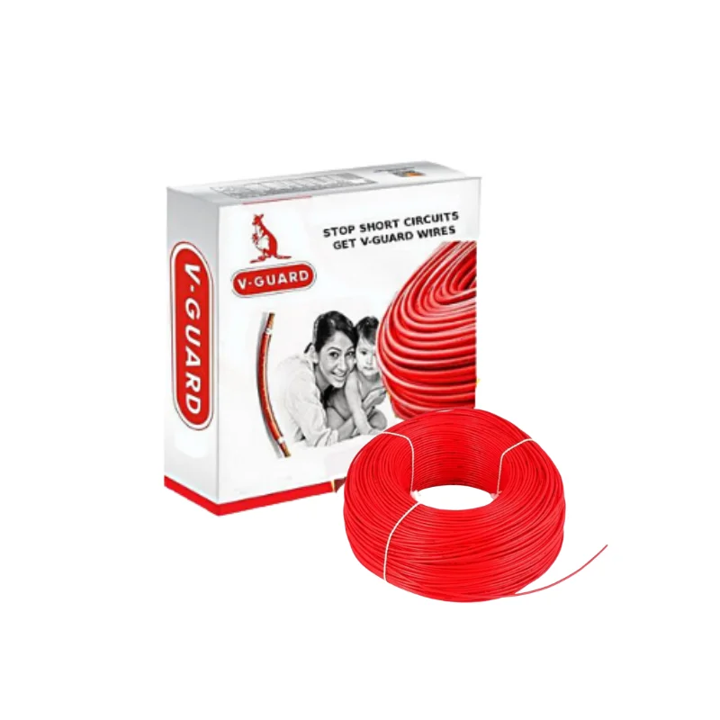 V-Guard 1 Sq.mm Single Core Copper Flexible Cable Red PVC FR V-Guard1sqmm1CFRR