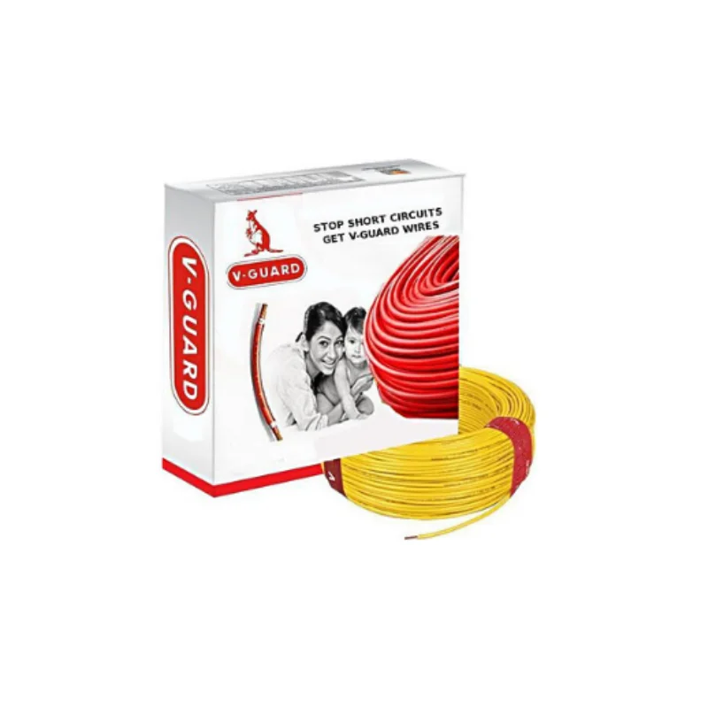 V-Guard 1 Sq.mm Single Core Copper Flexible Cable Yellow PVC FR V-Guard1sqmm1CFRY
