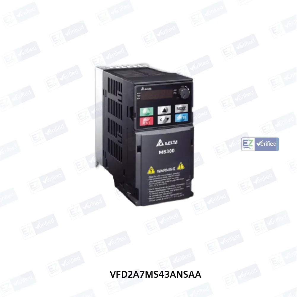 Delta MS 300 Series VFD, 3 Phase, 460 V AC, 0.75 kW / 1 HP, Detachable Display Unit