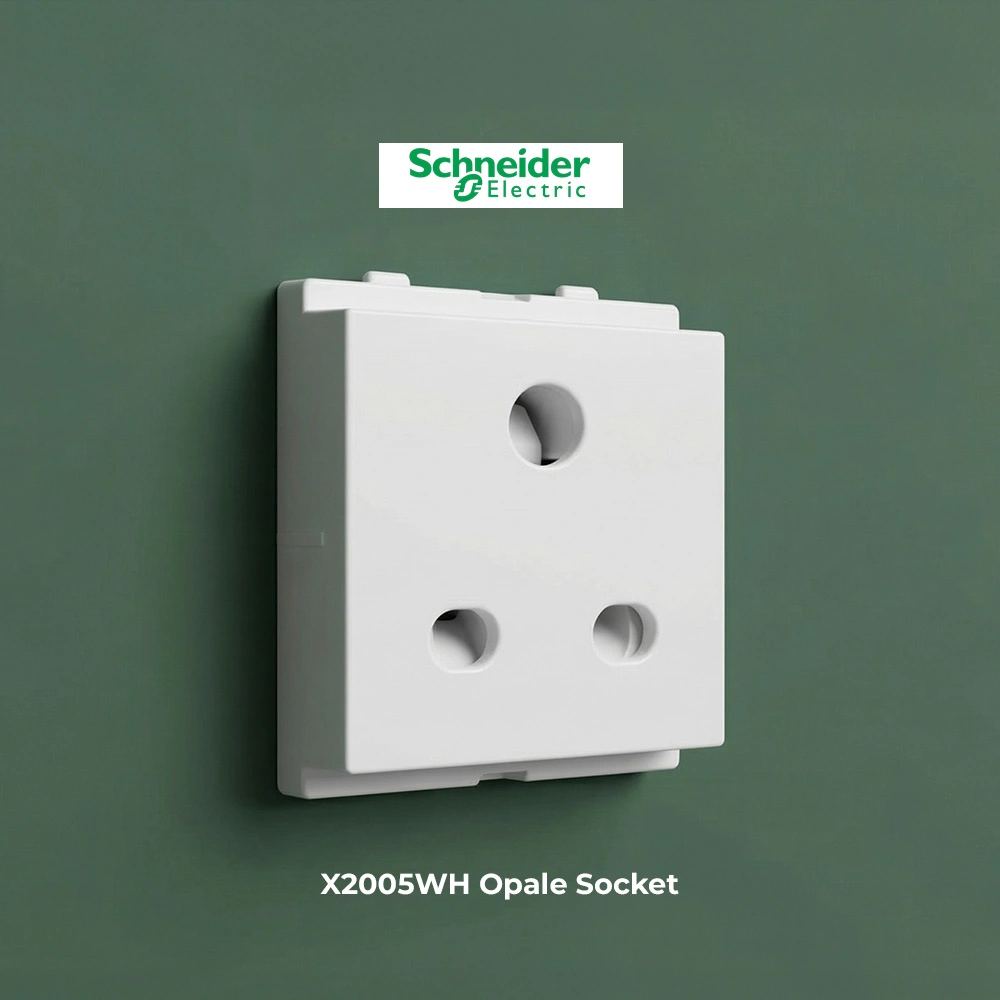X2005WH Schneider Electric Opale White 3 Pin Socket