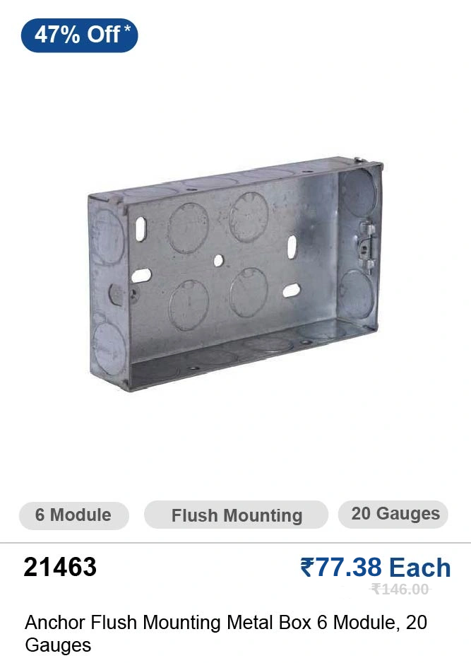 Buy 6 Module Box Online at Best Prices in India |Eleczo.com